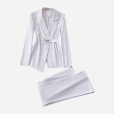 Акція на Костюм жіночий SHEIN GD-00134388 L Білий від Rozetka