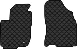 Акція на Килимки з екошкіри EVAtech ECO в салон авто передні для RAV4 (XA40) (closed threshold) Restyling Toyota 2016-2018 4 покоління SUV USA Екошкіра чорна з чорною ниткою чорний кант від Rozetka