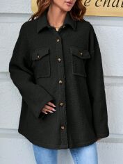 Акція на Куртка жіноча SHEIN GD-00157953 L Чорна від Rozetka