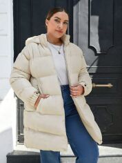 Акція на Куртка жіноча SHEIN GD-00160969 3XL Бежева від Rozetka