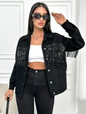 Акція на Куртка жіноча SHEIN GD-00116857 M Чорна від Rozetka