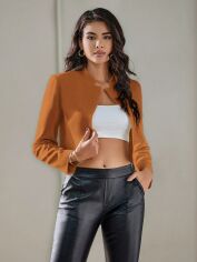 Акція на Куртка жіноча SHEIN GD-00159684 S Коричнева від Rozetka