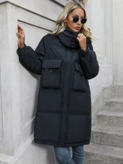 Акція на Куртка жіноча SHEIN GD-00113354 S Чорна від Rozetka