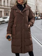 Акція на Куртка жіноча SHEIN GD-00145995 M Коричнева від Rozetka