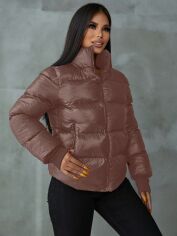 Акція на Куртка жіноча SHEIN GD-00130718 M Сливова від Rozetka