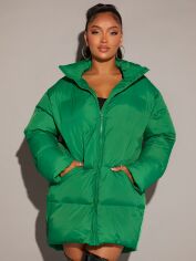 Акція на Куртка жіноча SHEIN GD-00130046 M Зелена від Rozetka