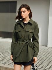 Акція на Куртка жіноча SHEIN GD-00116876 XS Хакі від Rozetka