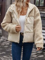 Акція на Куртка жіноча SHEIN GD-00116885 S Світло-бежева від Rozetka