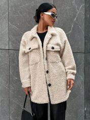 Акція на Куртка жіноча SHEIN GD-00116883 XS Біла від Rozetka