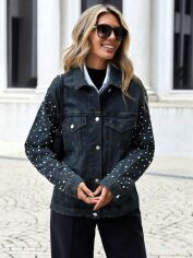 Акція на Куртка жіноча SHEIN GD-00116850 XS Темно-синя від Rozetka