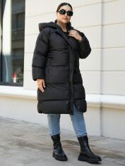 Акція на Куртка жіноча SHEIN GD-00096347 46 Чорна від Rozetka