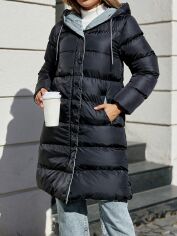 Акція на Куртка жіноча SHEIN GD-00082014 42 Чорна від Rozetka