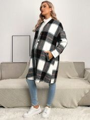 Акція на Пальто жіноче SHEIN GD-00118021 2XL Різнокольорове від Rozetka