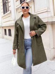 Акція на Пальто жіноче SHEIN GD-00096310 2XL Сіро-бежеве від Rozetka