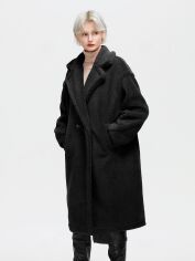 Акція на Пальто жіноче SHEIN GD-00117969 M Чорне від Rozetka
