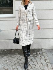 Акція на Пальто жіноче SHEIN GD-00142971 L Біле від Rozetka
