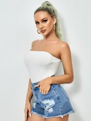 Акція на Топ жіночий SHEIN GD-00122297 M Білий від Rozetka