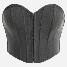 Акція на Топ жіночий SHEIN GD-00139192 3XL Темно-сірий від Rozetka
