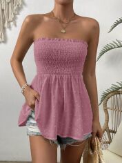 Акція на Топ жіночий SHEIN GD-00107035 S Бузковий від Rozetka