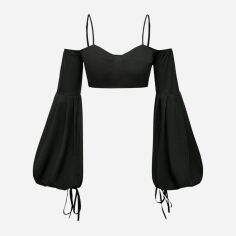 Акція на Топ жіночий SHEIN GD-00150101 S Чорний від Rozetka