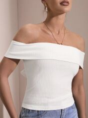 Акція на Топ жіночий SHEIN GD-00150278 S Білий від Rozetka