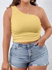 Акція на Топ жіночий SHEIN GD-00122378 XL Жовтий від Rozetka
