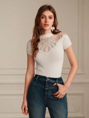 Акція на Топ жіночий SHEIN GD-00150637 S Білий від Rozetka
