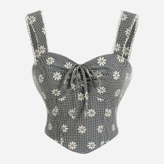 Акція на Топ жіночий SHEIN GD-00144696 L Чорний з білим від Rozetka