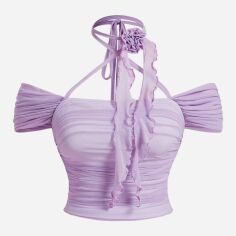 Акція на Топ жіночий SHEIN GD-00131481 XL Бузковий від Rozetka