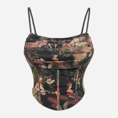 Акція на Топ жіночий SHEIN GD-00132153 4XL Чорний від Rozetka