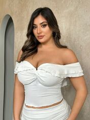 Акція на Топ жіночий SHEIN GD-00137502 XL Білий від Rozetka