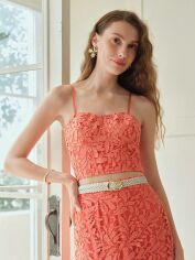Акція на Топ жіночий SHEIN GD-00153806 XS Кораловий від Rozetka