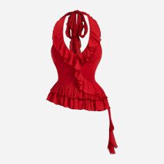 Акція на Топ жіночий SHEIN GD-00132683 XS Червоний від Rozetka