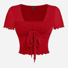 Акція на Топ жіночий SHEIN GD-00122959 XL Червоний від Rozetka