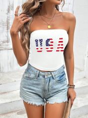 Акція на Топ жіночий SHEIN GD-00144293 L Білий від Rozetka