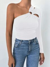 Акція на Топ жіночий SHEIN GD-00152048 XL Білий від Rozetka
