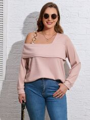 Акція на Топ жіночий SHEIN GD-00138076 2XL Світло-рожевий від Rozetka
