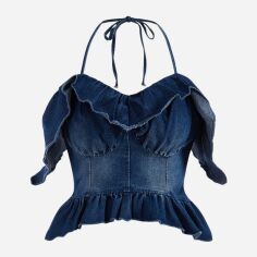 Акція на Топ жіночий SHEIN GD-00145881 M Синій від Rozetka