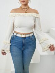 Акція на Топ жіночий SHEIN GD-00137018 XL Молочний від Rozetka