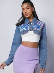 Акція на Топ жіночий SHEIN GD-00122288 XL Синій від Rozetka