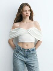 Акція на Топ жіночий SHEIN GD-00153671 XS Білий від Rozetka
