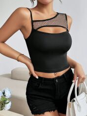 Акція на Топ жіночий SHEIN GD-00122416 XL Чорний від Rozetka