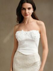 Акція на Топ жіночий SHEIN GD-00147798 M Білий від Rozetka