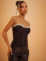 Акція на Топ жіночий SHEIN GD-00133042 XS Коричневий від Rozetka