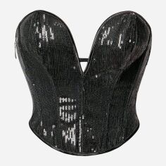 Акція на Топ жіночий SHEIN GD-00133237 S Чорний від Rozetka
