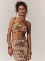 Акція на Топ жіночий SHEIN GD-00144127 L Світло-бежевий від Rozetka