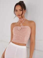 Акція на Топ жіночий SHEIN GD-00143013 L Світло-рожевий від Rozetka
