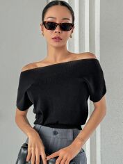 Акція на Топ жіночий SHEIN GD-00112635 S Чорний від Rozetka