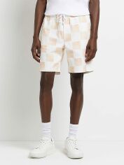 Акція на Шорти бавовняні короткі чоловічі River Island XAZ428946XZQV 34 Білі від Rozetka