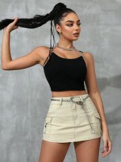 Акція на Спідниця жіноча SHEIN GD-00135201 26 Молочна від Rozetka
